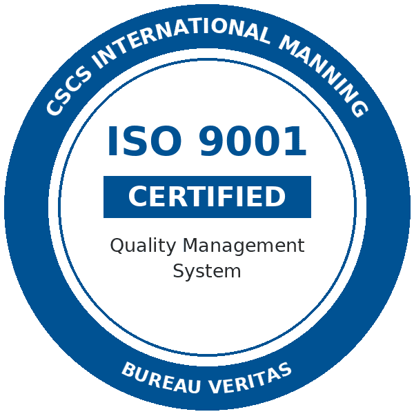 ISO 9001 certified by Bureau Veritas